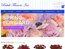 Tablet Screenshot of belakflowers.com
